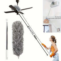 Microfiber Duster with Extending Pole for Easy Dusting - £11.84 GBP