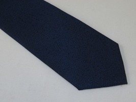 Men's Calvin Klein Tie Classic Woven Silky Feel #Calvin-3 Navy Blue image 4