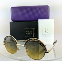 Brand New Authentic Alain Mikli Sunglasses Ao 4003 4108/11 Gold Al4003 - £101.18 GBP