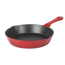 Crock-Pot Artisan 8 Inch Enameled Cast Iron Round Skillet in Gradient Red - $98.49 CAD