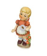 Napco Japan Ceramic Vintage 6 1/2”Little Blonde Girl With Skillet Figurine - €15,94 EUR