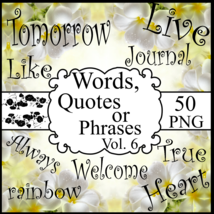 Words, Quotes or Phrases Vol. 6 Font Bundle-Digital Font.  - £0.98 GBP