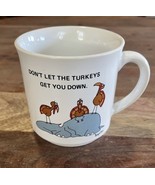 Don&#39;t Let the Turkeys Get You Down Elephant Coffee Mug Vintage Sandra Bo... - $23.10