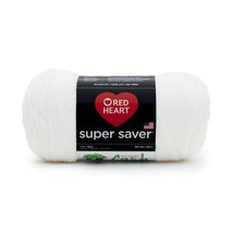Red Heart Super Saver Yarn White 1 Pack of 1 Skein - $572.32 MXN