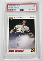 1991-92 Upper Deck All Rookie Team Sergei Fedorov  NHL Detroit Red Wings - PSA 9 - £25.66 GBP