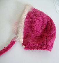 Vintage 1950&#39;s Mary Hoyer Pink Knit Hat for 14&quot; Doll - £10.38 GBP