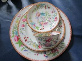 Compatible with Royal DOULTON ITO 1980s Pink Floral Smooth Edge Dinner S... - $46.05+