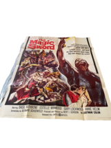 Huge Movie Poster The Magic Sword Original 80 x 41” Folded Basil Rathbone1961 3s - $29.70