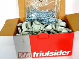 100x Friulsider FM CTN-515 Grey 24mm Single Collar Pipe Conduit Cable Clips Plug - £10.14 GBP