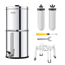 VEVOR Gravity-fed Water Filter System 2.25G 304 Stainless-Steel Countertop - $87.99