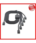 1.6ft Flexible ARGB Splitter Cable - Connect 5 RGB Devices Effortlessly - €14,17 EUR