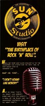 SUN Recording STUDIO CARD Elvis Presley rock N roll Birthplace Memphis T... - $21.00