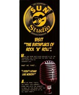 SUN Recording STUDIO CARD Elvis Presley rock N roll Birthplace Memphis T... - $21.00