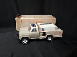 Unused 1980 Pressed Steel TONKA Chevron Gas Station Tanker Truck &amp; Origi... - $1,861.70 MXN