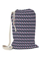 Geometric Triangle Pattern Laundry Bag - $46.00