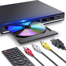DVD Player for TV,All Region Free CD/DVD Player with HDMI/AV Output,Supports Mic - $43.99