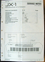 Roland JX-1 Performance Synthesizer Keyboard Original Service Manual Boo... - £36.96 GBP