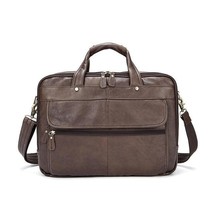 Fashion Cow Leather Men Briefcases Lawyer Bags Men Office Bags - £131.72 GBP