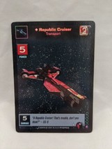 Star Wars Young Jedi CCG Foil Republic Cruiser Trading Card F9 Menace Da... - $24.74