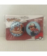 New Pokemon Kingler &amp; Ash 1&#39;&#39; Buttons Set - $12.56 CAD