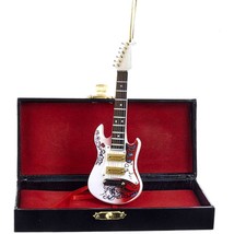 Kurt Adler 5.5&quot; Jimi Hendrix Guitar w/ Hardshell Case Christmas Ornament JH2182 - £22.66 GBP