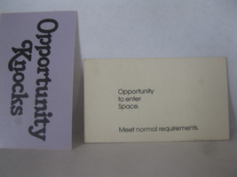 1979 Careers Board Game Piece: Opportunity Card - Enter Space - £0.79 GBP