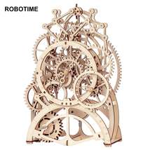 Robotime Rokr Pendulum Clock 170 Pcs 3D Wooden Puzzle Toys Building Block Kits A - £45.95 GBP