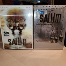 NEW Saw II &amp; III Special Edition &amp; unrated version DVDS 2005 &amp; 2006 Lenticular  - £15.61 GBP