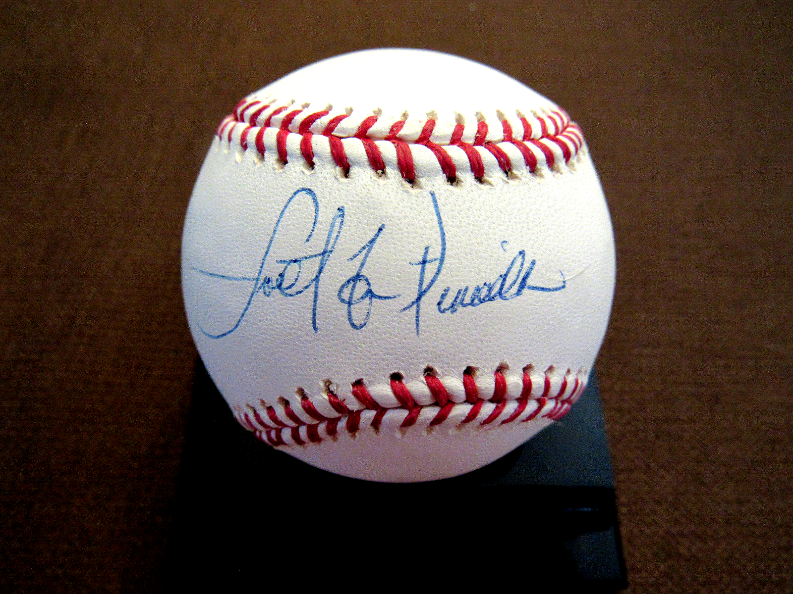 SWEET LOU PINIELLA WSC YANKEES REDS SIGNED AUTO OML BASEBALL STEINER MLB... - £89.36 GBP
