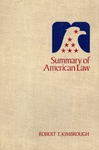 Summary of American Law by Robert T. Kimbrough / 1974 Hardcover - £9.10 GBP