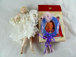  Ballerina Ornament 7.5&quot; Collectible + Photo Holder Hallmark keepsake in... - $16.82