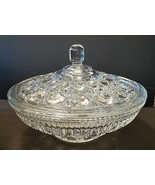 CLEAR VINTAGE DEPRESSION GLASS CANDY DISH - $23.03