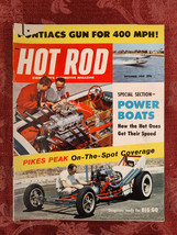 RARE HOT ROD Magazine September 1959 Power Boats Pikes Peak - $21.60