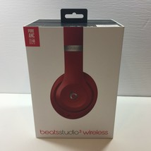 Beats Studio 3 Wireless Red Headphone Set Pure ANC 22hr Battery Life Over Ear - £239.49 GBP