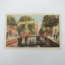 Postcard Netherlands Amsterdam Groenburgwal Canal &amp; Zuiderkerk Antique RARE - £8.00 GBP