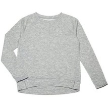 Danskin Now Girls Crew Neck French Terry Sweatshirt Gray Size Medium (8)... - $10.03
