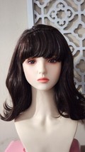 LONAI Retro Brown Wig 50s 60s 70s Wig with Bangs for Women Synthetic Hair ... - £14.27 GBP
