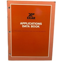 Exar Applications Data Book Booklet User Manual Vintage 1979 Modems Repe... - $17.47