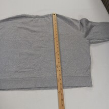 Pact Organic Cotton Crop Sweatshirt Gray FIERCE FEMALE Graphic Pullover Womens L image 8