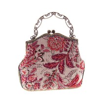 2023 National Chinese Style Vintage Embroidery Beading Flower Women Day Clutches - £79.36 GBP