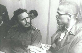 Photo of Fidel Castro and Malcolm X (1960) - £9.89 GBP