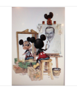 Walt Disney Mickey Mouse Self Portrait Art Print 22 x 28 Beautiful More ... - £46.94 GBP