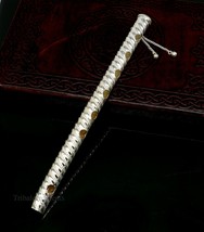 8&quot; inches long Sterling silver shree krishna flute best gift puja articl... - £141.27 GBP
