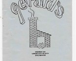 Gerald&#39;s Smokehouse Menu Highway 321 Lenoir City Tennessee 1990&#39;s - $17.82