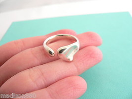 Tiffany & Co Silver Peretti Full Heart Ring Band Sz 6.75 Gift Love Statement - $198.00