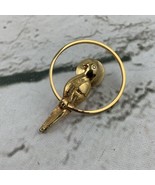 Signed Avon Parrot In Hoop Pin Gold Toned Fashion Jewelry - £7.81 GBP