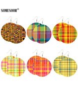 SOMESOOR Mixed 6 Package British Style Plaid Fabric Wooden Both Sides Printing R - $25.00