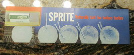 Vintage Sprite Naturally Tart Soda Sign Tranparent transparency Advertisment Nos - £72.54 GBP