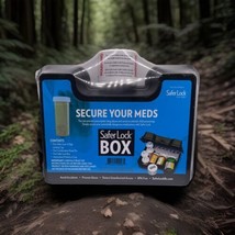 Portable SAFER LOCK BOX 4 DIGIT COMBO Secure MEDICINE RX Case TRAVEL Bla... - £15.59 GBP