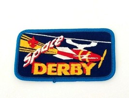 Space Derby Rocket Ship Boy Scouts of America BSA Embroidered Patch Blue Red... - £8.81 GBP